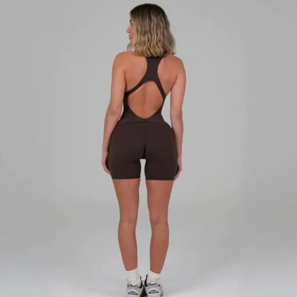 Davis Active Tank Romper Brown M/L - Picture 3 of 7